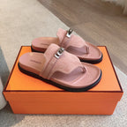 HERMES EMPIRE SANDAL LIGHT PINK SUEDE