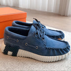HERMES KETCH SNEAKER IN ROYAL BLUE SUEDE