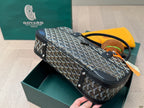 SAINT MARTIN BAG 34 IN BLACK GOYARDINE CANVAS AND CALFSKIN