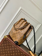 LOUIS VUITTON NOÉ TRUNK 23 IN BROWN MONOGRAM REVERSE CANVAS GOLD HARDWARE
