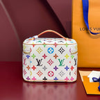 LOUIS VUITTON NICE BB 20 IN MULTICOLOR MONOGRAM CANVAS GOLD ZIPPER