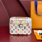 LOUIS VUITTON NICE BB 20 IN MULTICOLOR MONOGRAM CANVAS GOLD ZIPPER