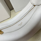 CELINE MINI 19 ROMY IN WHITE SUPPLE CALFSKIN