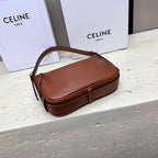 CELINE MINI 19 ROMY IN BRONZE BROWN SUPPLE CALFSKIN