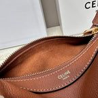 CELINE MINI 19 ROMY IN BRONZE BROWN SUPPLE CALFSKIN