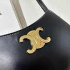 CELINE MINI 22 TILLY BAG IN BLACK SHINNY CALFSKIN