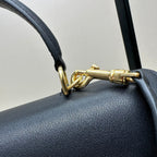CELINE NINO TEEN MEDIUM 25 BAG IN BLACK SOLF CALFSKIN