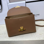 CELINE NINO TEEN MEDIUM 25 BAG IN CHOCOLATE BROWN SOLF CALFSKIN