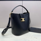 CELINE MEDIUM 28 LOUISE BAG IN BLACK SMOOTH CALFSKIN
