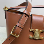 CELINE MEDIUM 28 LOUISE BAG IN BRONZE BROWN SMOOTH CALFSKIN