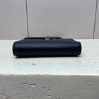 CELINE MINI 18 STRAP POCHETTE IN BLACK SUPPLE CALFSKIN