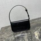 CELINE SHOULDER 20 BAG TERENCE IN BLACK PATENT CALFSKIN
