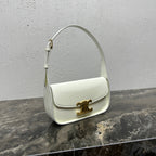 CELINE SHOULDER 20 BAG TERENCE IN WHITE PATENT CALFSKIN