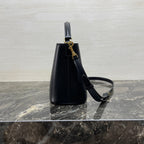 CELINE MINI 19 LOUISE BAG IN BLACK SMOOTH CALFSKIN