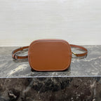 CELINE MINI 19 LOUISE BAG IN BRONZE BROWN SMOOTH CALFSKIN