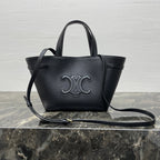 CELINE MINI CABAS ANAÏS CUIR TRIOMPHE 21 IN BLACK GRAINED CALFSKIN