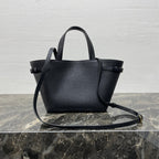 CELINE MINI CABAS ANAÏS CUIR TRIOMPHE 21 IN BLACK GRAINED CALFSKIN