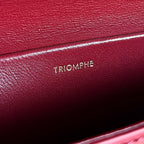 CELINE TRIOMPHE 20  BURGUNDY RED CALFSKIN