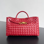 BOTTEGA VENETA SMALL ANDIAMO 29 IN RED LAMBSKIN