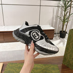 GUCCI RIPPLE SNEAKER BLACK Silver