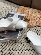 HERMES INFRA SANDAL WHITE CALFSKIN