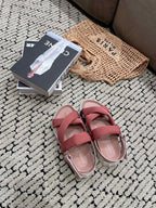 HERMES ELECTRIC SANDAL ROUGE CALFSKIN