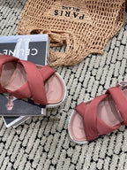 HERMES ELECTRIC SANDAL ROUGE CALFSKIN