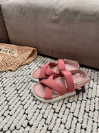 HERMES ELECTRIC SANDAL ROUGE CALFSKIN