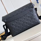 LOUIS VUITTON MESSENGER VOYAGER PM 33 IN BLACK MONOGRAM SHADOW CALFSKIN