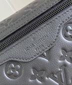 LOUIS VUITTON MESSENGER VOYAGER PM 33 IN BLACK MONOGRAM SHADOW CALFSKIN