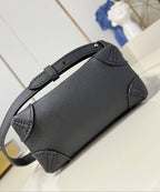 LOUIS VUITTON STEAMER 20 IN BLACK CALFSKIN SILVER HARDWARE