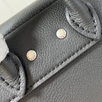 LOUIS VUITTON STEAMER 20 IN BLACK CALFSKIN SILVER HARDWARE