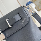 LOUIS VUITTON STEAMER CROSSBODY 30 IN BLACK CALFSKIN SILVER HARDWARE