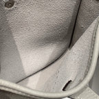 HERMES MINI NEO 18 EVELYNE BAG IN GREY GRAINED CALFSKIN