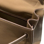 HERMES KELLY 32CM IN ETOUPE EPSOM CALFSKIN GOLD HARDWARE