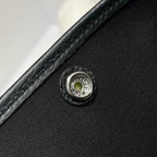 HERMES GARDEN PARTY 30CM IN BLACK TOILETS COTTON CANVAS AND CALFSKIN