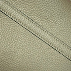 HERMES 25S PICOTIN LOCK 18 IN CROMWELL GRAY CALFSKIN GOLD HARDWARE