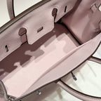 HERMES 25S MEDIUM BIRKIN 25 IN PINK BABY CALFSKIN SILVER HARDWARE