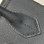 HERMES 25S SHOULDER BIRKIN 29 IN HAZE GRAY CALFSKIN SILVER HARDWARE