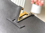 LOUIS VUITTON CAPUCINES SOUPLE GM 38 IN BLACK SMOOTH CALFSKIN GOLD HARDWARE