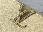 LOUIS VUITTON CAPUCINES EAST-WEST MINI 22 IN BANANA YELLOW TAURILLON GOLD HARDWARE