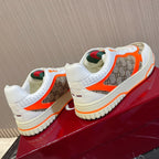 GUCCI Retro Sneakers for Couples White Tiger orange