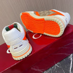 GUCCI Retro Sneakers for Couples White Tiger orange