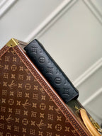 LOUIS VUITTON POCHETTE VOYAGE 22 IN BLACK MONOGRAM SHADOW CALFSKIN