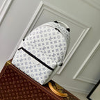 LOUIS VUITTON DISCOVERY PM BACKPACK 38 IN WHITE MONOGRAM LAMBSKIN