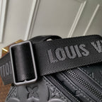 LOUIS VUITTON RUSH BUMBAG 30 IN BLACK MONOGRAM SHADOW CALFSKIN