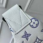 LOUIS VUITTON RUSH BUMBAG 30 IN WHITE MONOGRAM SHADOW CALFSKIN
