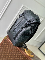 LOUIS VUITTON GETAWAY BACKPACK 50 IN BLACK MONOGRAM ECLIPSE CANVAS AND CALFSKIN