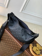 LOUIS VUITTON HAMAC BAG 28 IN BLACK MONOGRAM SHADOW