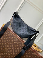 LOUIS VUITTON HAMAC BAG 28 IN BLACK MONOGRAM SHADOW